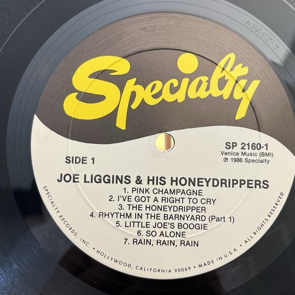 Joe Liggins And His Honeydrippers Vinyl LP 1986 Specialty SP 2160 - Picture 4 of 8